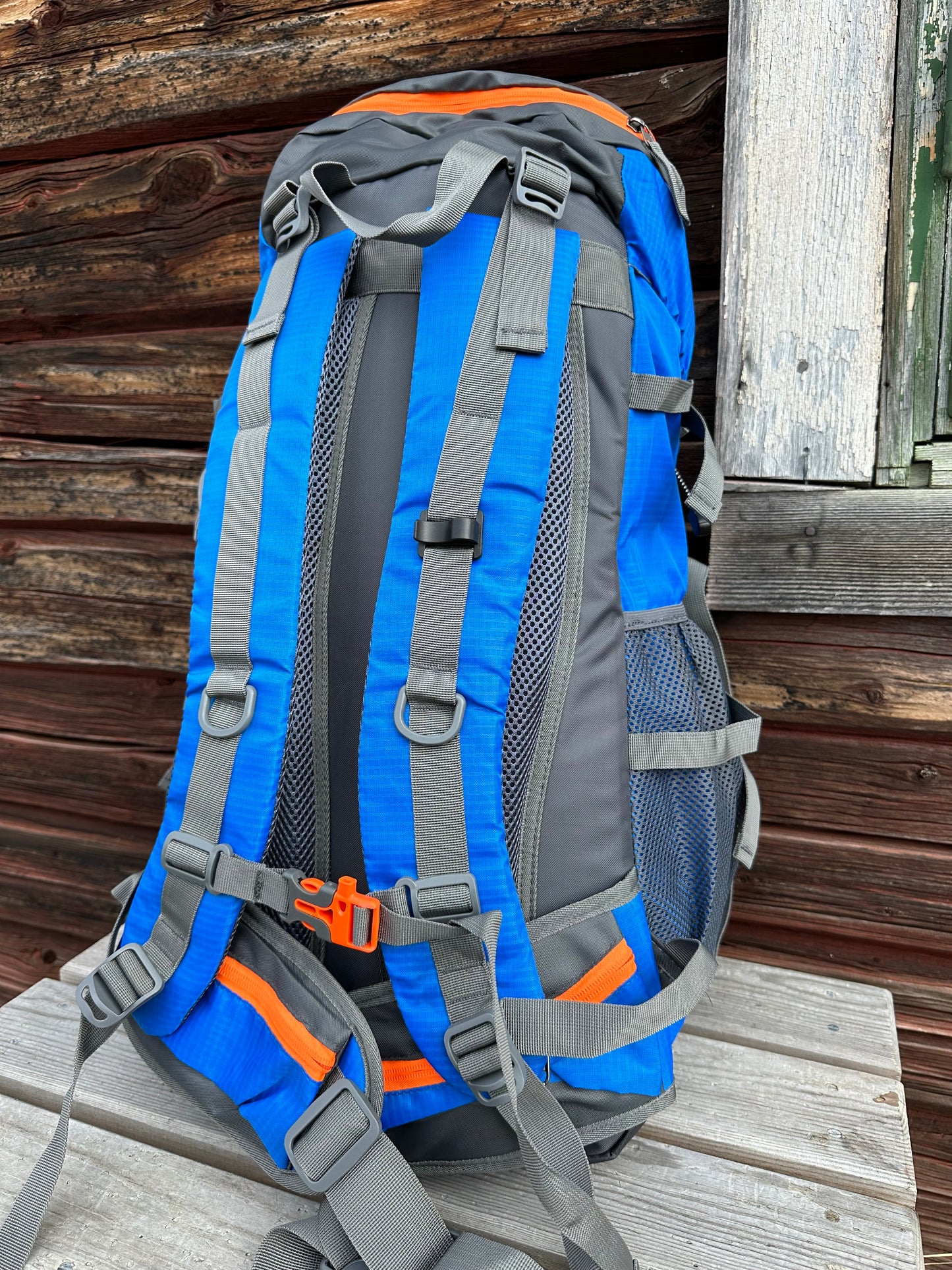 Vandringsryggsäck Backpacker 65 liter Blå