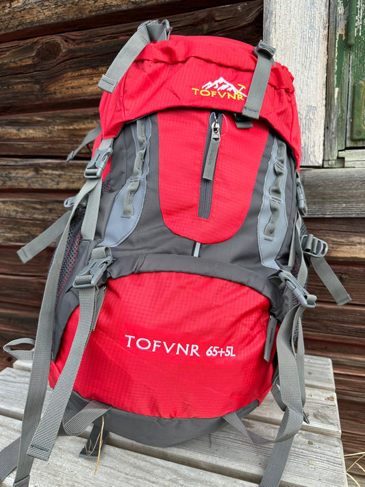 Hiking backpack Backpacker 65 liters RED