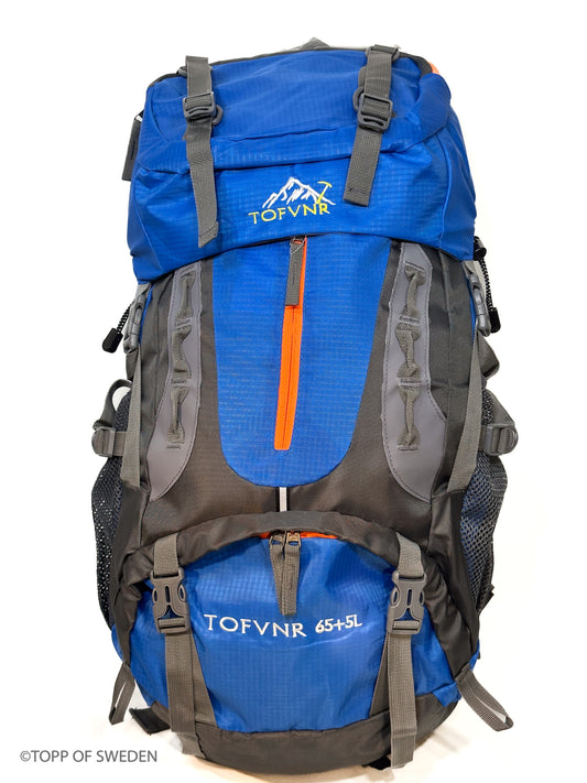 Vandringsryggsäck Backpacker 65 liter Blå